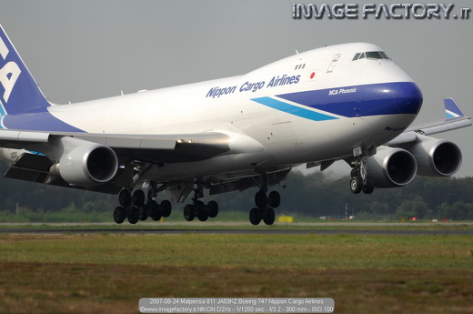 2007-08-24 Malpensa 811 JA03KZ Boeing 747 Nippon Cargo Airlines